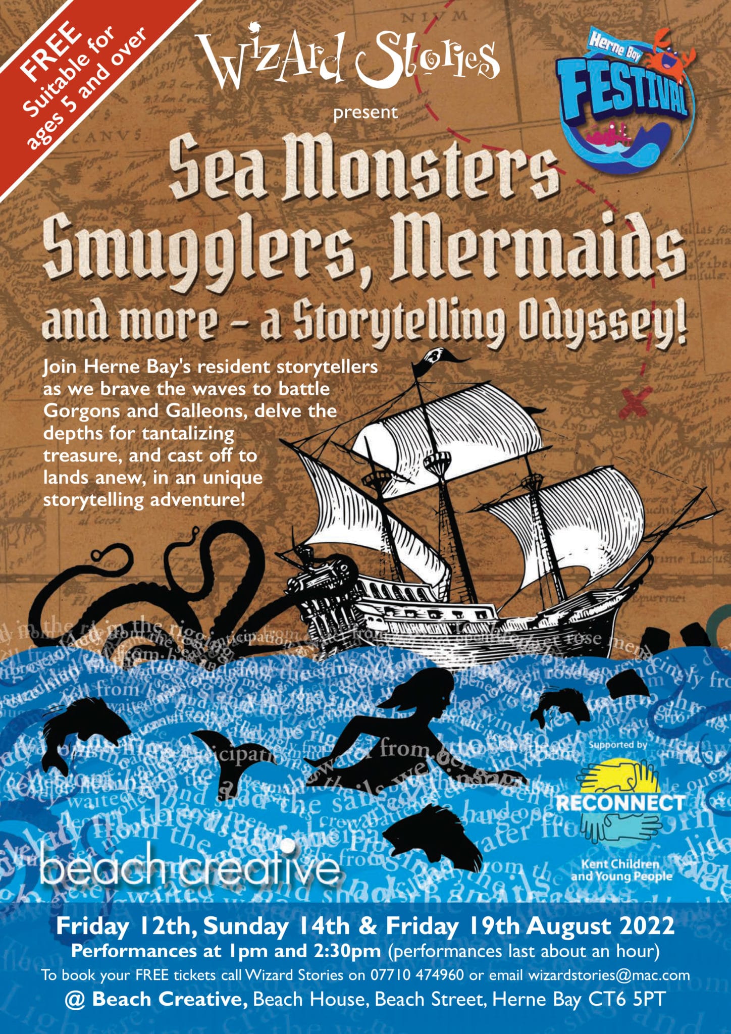 Sea Monsters, Smugglers, Mermaids and More!! A Storytelling Odyssey!!